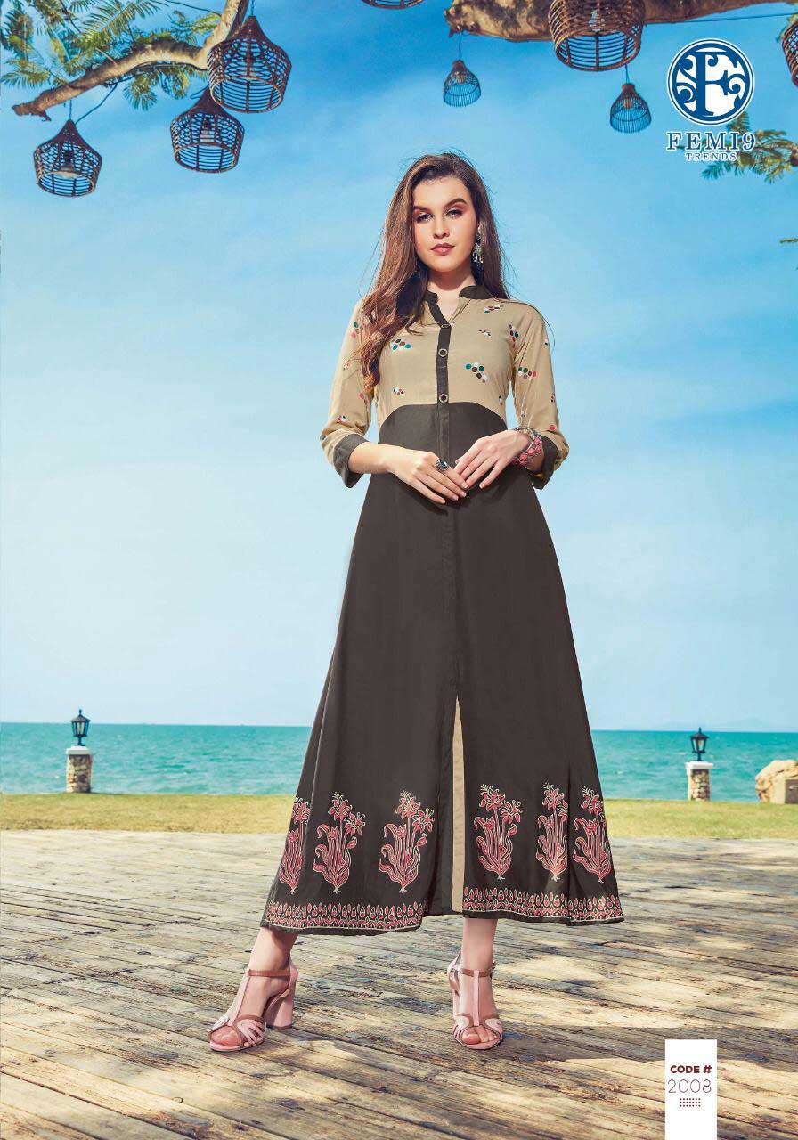 Fizzah Vol-2 Femi9trends Print Embroidery Kurtis Set Fizzah Vol-2 Femi9trends Print Embroidery Kurtis Set